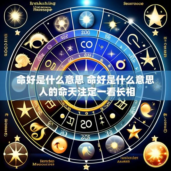 命好是什么意思 命好是什么意思 人的命天注定一看长相