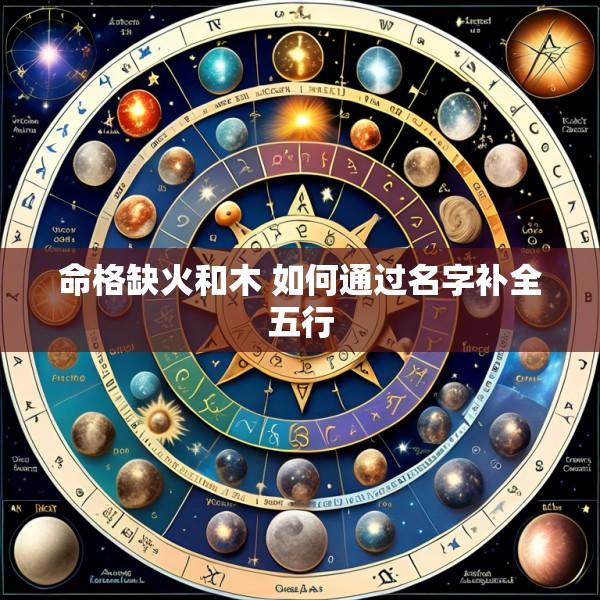 命格缺火和木 如何通过名字补全五行