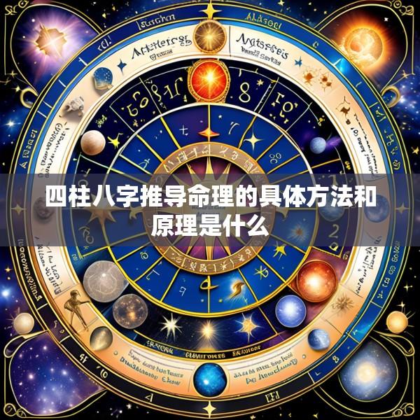 四柱八字推导命理的具体方法和原理是什么