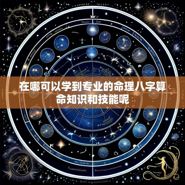 在哪可以学到专业的命理八字算命知识和技能呢