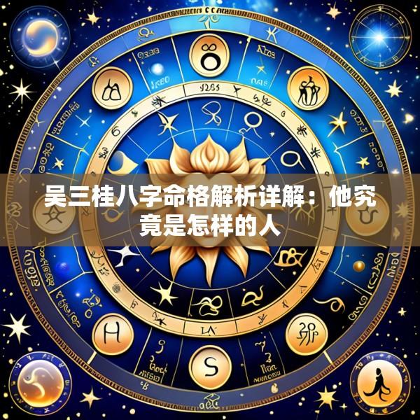 吴三桂八字命格解析详解：他究竟是怎样的人