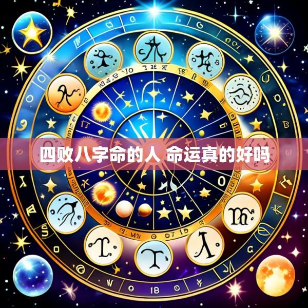 四败八字命的人 命运真的好吗