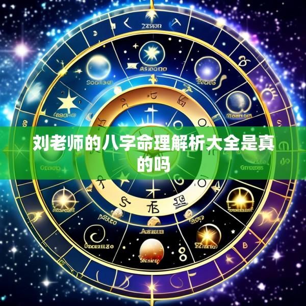 刘老师的八字命理解析大全是真的吗