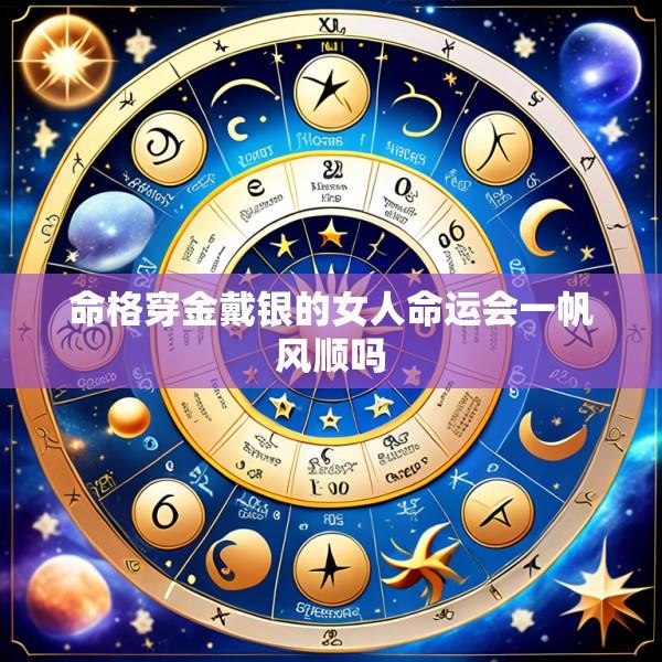 命格穿金戴银的女人命运会一帆风顺吗