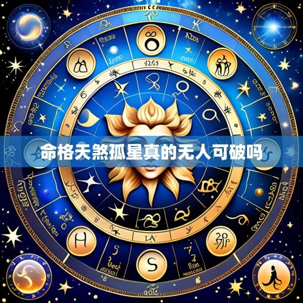 命格天煞孤星真的无人可破吗