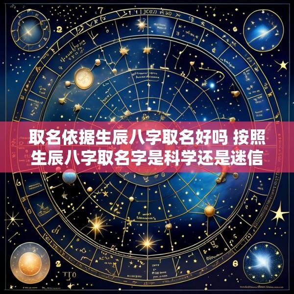 取名依据生辰八字取名好吗 按照生辰八字取名字是科学还是迷信
