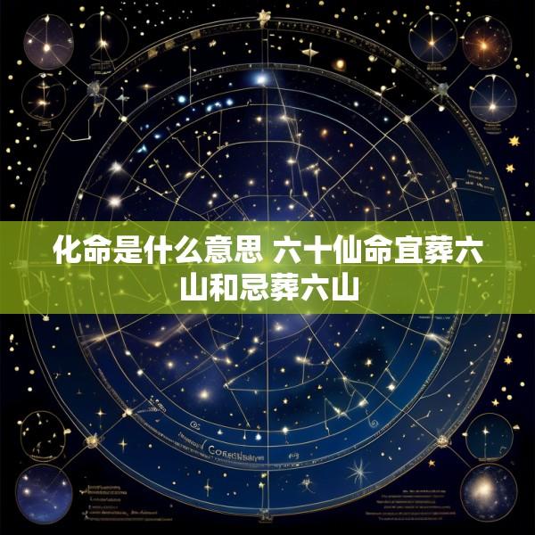 化命是什么意思 六十仙命宜葬六山和忌葬六山