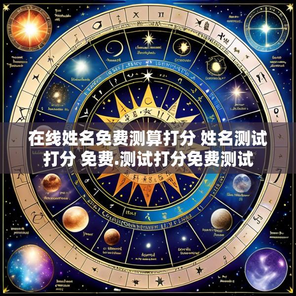 在线姓名免费测算打分 姓名测试打分 免费.测试打分免费测试