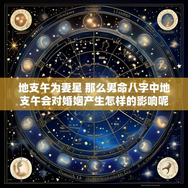 地支午为妻星 那么男命八字中地支午会对婚姻产生怎样的影响呢