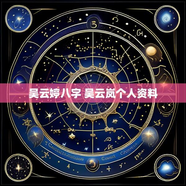 吴云婷八字 吴云岚个人资料