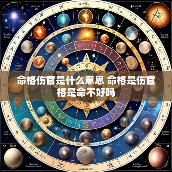 命格伤官是什么意思 命格是伤官格是命不好吗