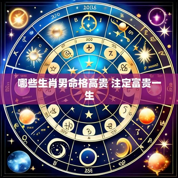 哪些生肖男命格高贵 注定富贵一生