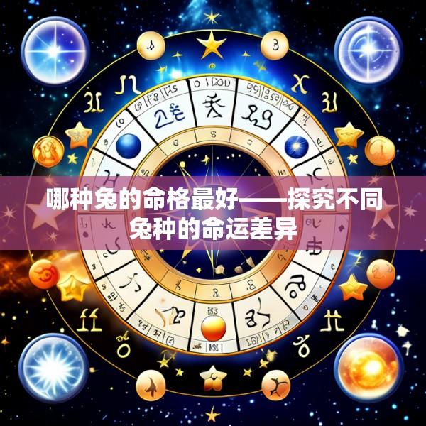 哪种兔的命格最好——探究不同兔种的命运差异