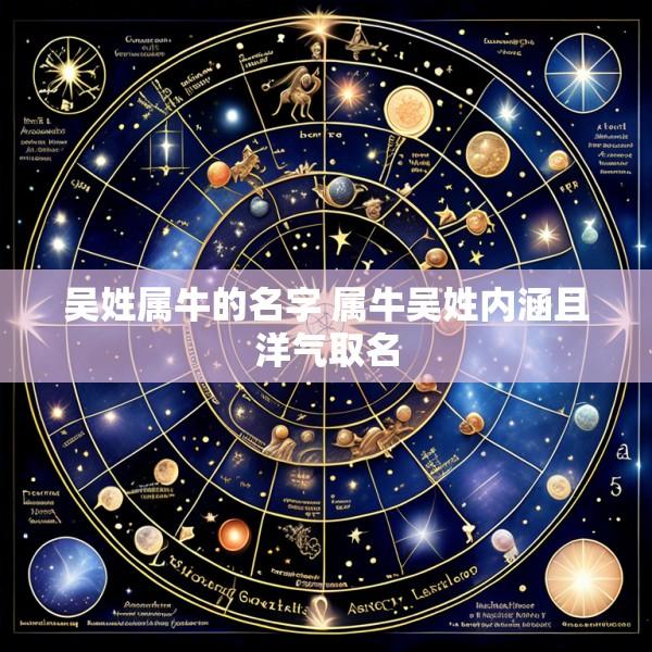吴姓属牛的名字 属牛吴姓内涵且洋气取名