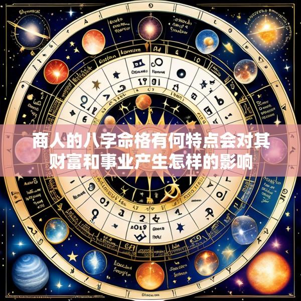 商人的八字命格有何特点会对其财富和事业产生怎样的影响