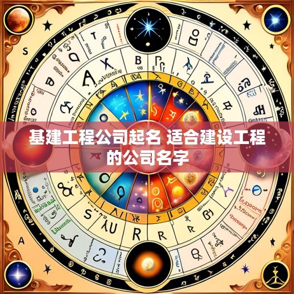 基建工程公司起名 适合建设工程的公司名字