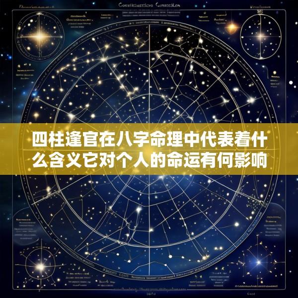 四柱逢官在八字命理中代表着什么含义它对个人的命运有何影响
