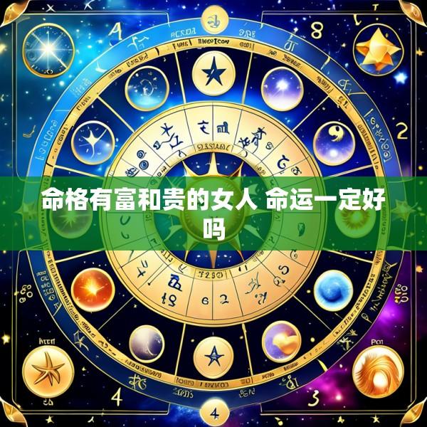 命格有富和贵的女人 命运一定好吗