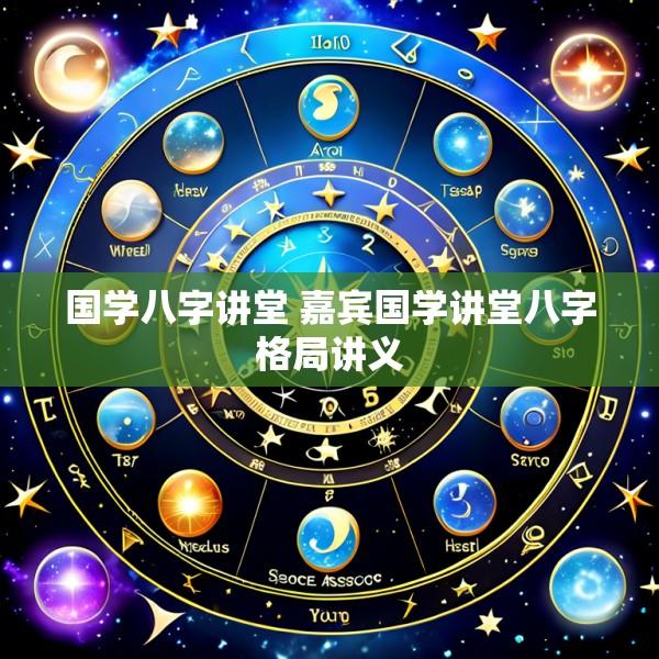 国学八字讲堂 嘉宾国学讲堂八字格局讲义