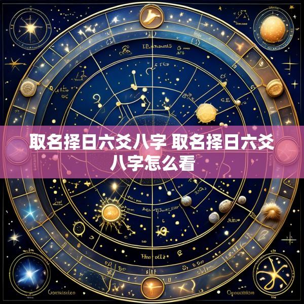 取名择日六爻八字 取名择日六爻八字怎么看