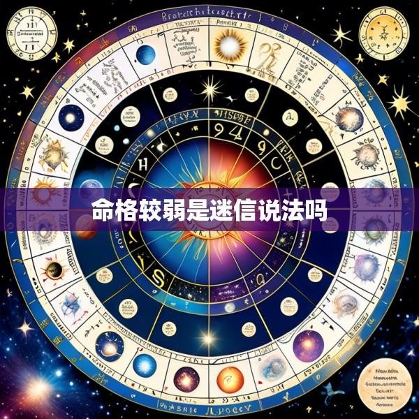 命格较弱是迷信说法吗