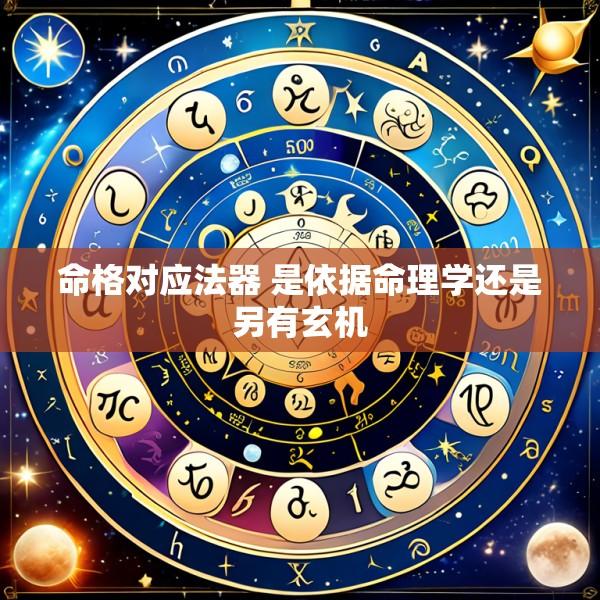 命格对应法器 是依据命理学还是另有玄机
