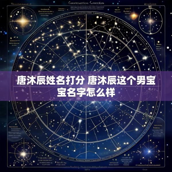唐沐辰姓名打分 唐沐辰这个男宝宝名字怎么样