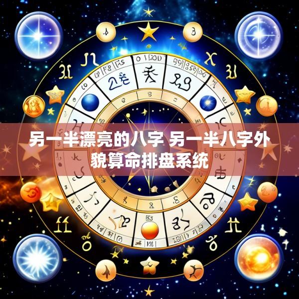另一半漂亮的八字 另一半八字外貌算命排盘系统