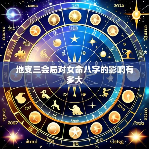 地支三会局对女命八字的影响有多大