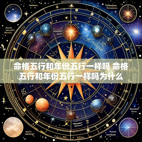 命格五行和年份五行一样吗 命格五行和年份五行一样吗为什么