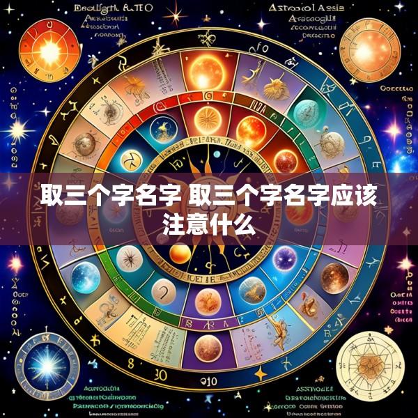 取三个字名字 取三个字名字应该注意什么