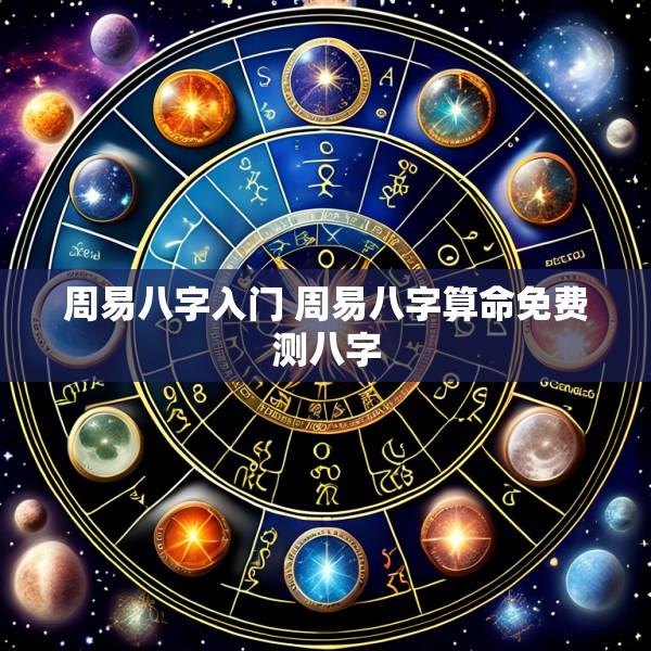 周易八字入门 周易八字算命免费测八字