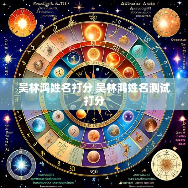 吴林鸿姓名打分 吴林鸿姓名测试打分