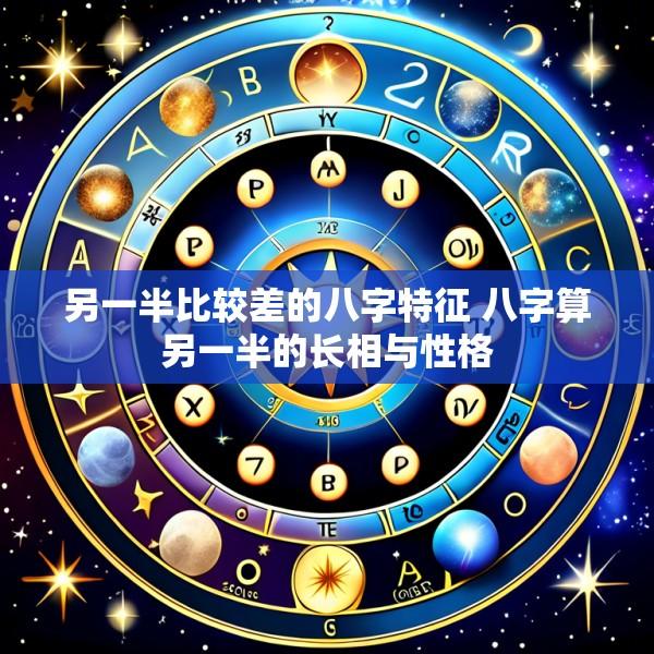 另一半比较差的八字特征 八字算另一半的长相与性格