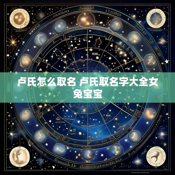 卢氏怎么取名 卢氏取名字大全女兔宝宝