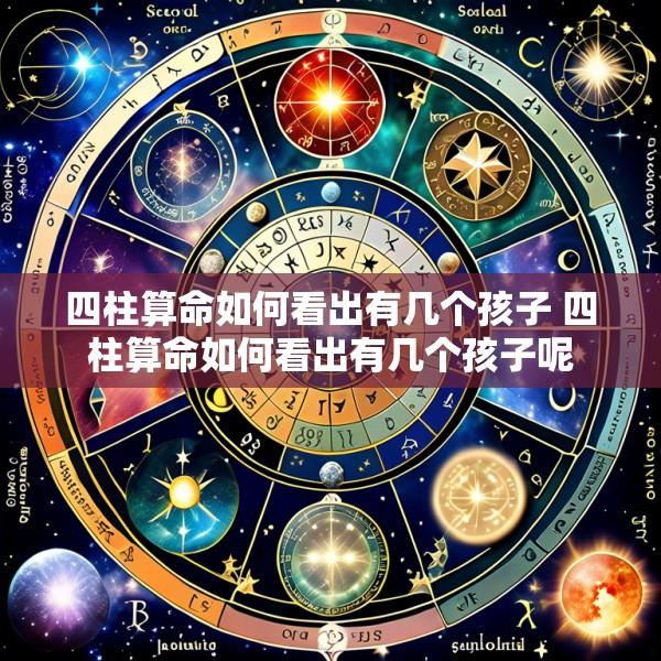 四柱算命如何看出有几个孩子 四柱算命如何看出有几个孩子呢
