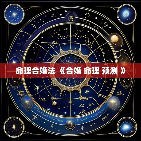 命理合婚法 《合婚 命理 预测 》