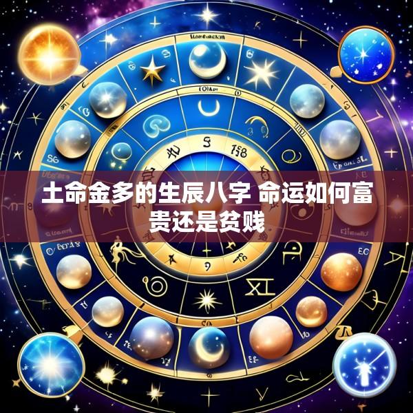 土命金多的生辰八字 命运如何富贵还是贫贱