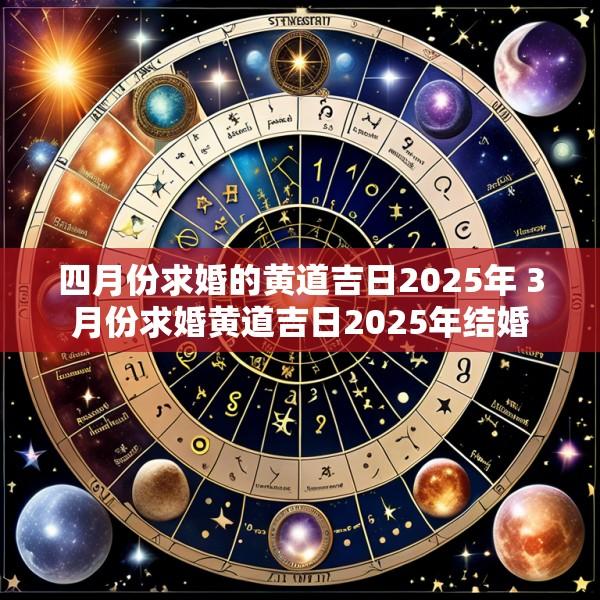 四月份求婚的黄道吉日2025年 3月份求婚黄道吉日2025年结婚