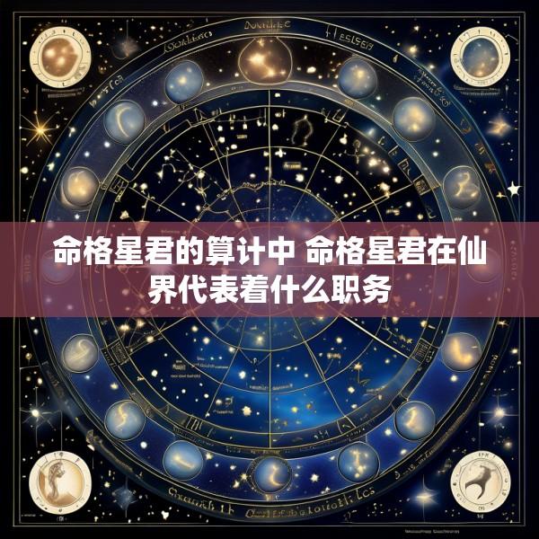命格星君的算计中 命格星君在仙界代表着什么职务