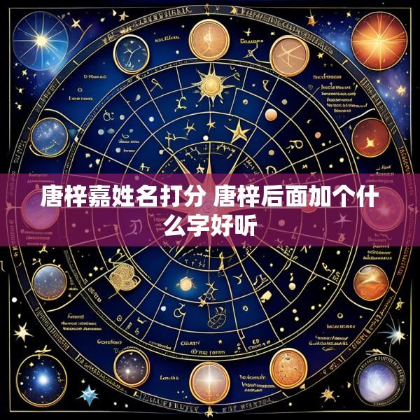 唐梓嘉姓名打分 唐梓后面加个什么字好听