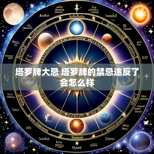 塔罗牌大忌 塔罗牌的禁忌违反了会怎么样