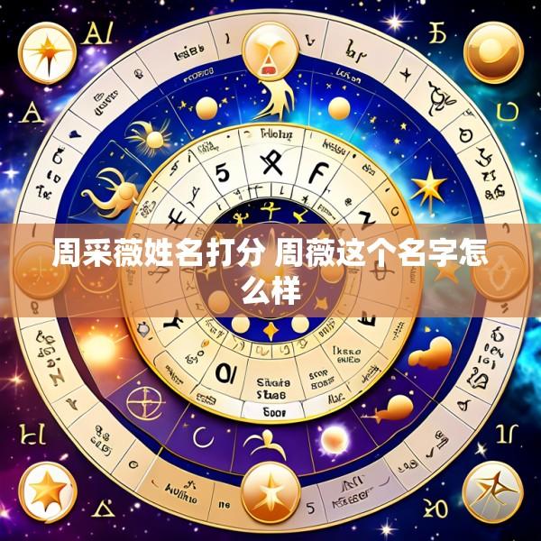 周采薇姓名打分 周薇这个名字怎么样