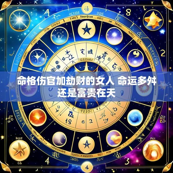 命格伤官加劫财的女人 命运多舛还是富贵在天