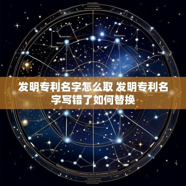 发明专利名字怎么取 发明专利名字写错了如何替换