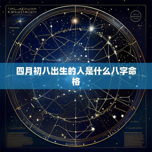 四月初八出生的人是什么八字命格
