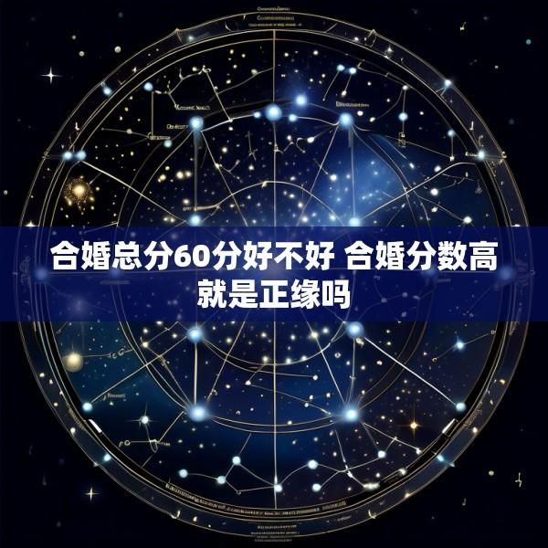 合婚总分60分好不好 合婚分数高就是正缘吗