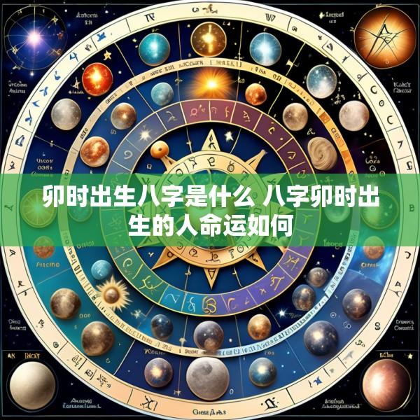 卯时出生八字是什么 八字卯时出生的人命运如何