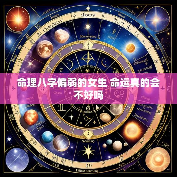 命理八字偏弱的女生 命运真的会不好吗
