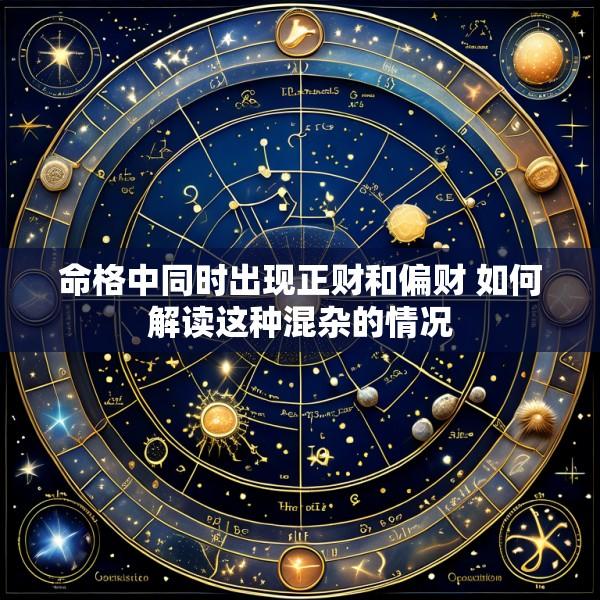 命格中同时出现正财和偏财 如何解读这种混杂的情况